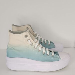 Converse Women's Cream and Blue Ombre' High-Top Sneakers